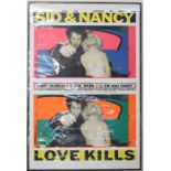 Sid & Nancy Love Kills (1986) One Sheet film poster, directed by Alice Cox, rolled, 27 x 40