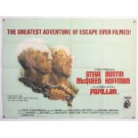 40+ British Quad film posters including Papillon, Popeye, Bitter Victory, Boeing Boeing, Never Let