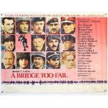 150+ British Quad film posters including Force 10 From Navarone, Romancing The Stone, A Bridge Too