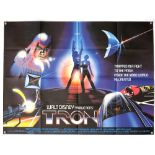 35+ Disney British Quad film posters including Tron, The Million Dollar Duck, Lady and the Tramp,
