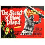 The Secret of Blood Island (1965) British Quad film poster, Hammer Film Production, folded, 30 x