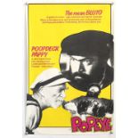 Popeye (1980) British Quad, Marler Haley and 4 Double Crown Marler Haley film posters, starring