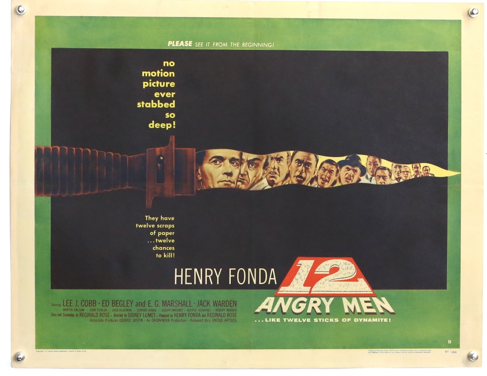 9 US film posters including Half Sheets for 12 Angry Men, Farewell My Lovely, The Seven Per-Cent - Image 2 of 2