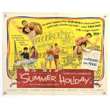 Summer Holiday (1963) US Half Sheet film poster, musical starring Cliff Richard, single fold, 22 x