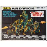 Dirty Dozen (1967) British Quad film poster, War directed by Robert Aldrich, folded, 30 x 40