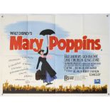 40+ British Quad film posters including Mary Poppins, The Square Peg/The Bulldog Breed, The Big