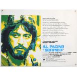 Serpico (1973) British Quad film poster, starring Al Pacino, Paramount, rolled, 30 x 40 inches.