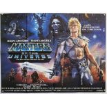 Masters of the Universe (1987) British Quad film poster, starring Dolph Lundgren, Cannon, folded, 30