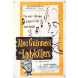 The Ladykillers (1956) US One Sheet film poster, Ealing Classic starring Alec Guinness, folded, 27 x
