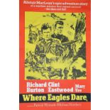 30 UK Four Sheet film posters including Where Eagles Dare x 3, Logan's Run x 2, Gremlins, Caravan To