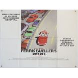 Ferris Bueller's Day Off (1986) British Quad film poster, starring Matthew Broderick, Paramount,