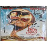 Fear and Loathing In Las Vegas (1998) British Quad film poster, directed by Terry Gilliam, artwork