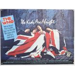 The Kids Are Alright (1978) British Quad film poster, starring The Who, rolled, 30 x 40 inches.