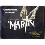 Martin (1978) British Quad film poster, horror directed by George A Romero, Miracle Films, rolled,