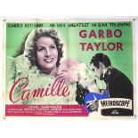 40+ British Quad film posters including Camille, Herbie Goes To Monte Carlo, First Blood, Visiting