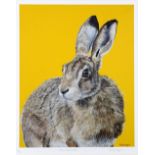 Emily Angus (b.1987). 'The Wild Hare' colour limited edition print, signed in pencil by the artist