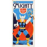 Thor - 'Mighty Since 1962' - Limited edition screen print by Dave Perillo, hand signed & numbered