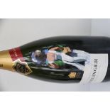 Sherree Valentine Daines - Bollinger Jeroboam Champagne bottle hand painted by Sherree Valentine