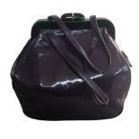 Lulu Guinness - Purple Pollyanna bag, with outer dust bag. Dimensions: W: 32cm; H: 27cm: D: 8.5cm.