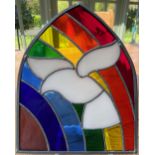 Jaci Foster - 'Window of Hope', Stained glass window, 22 x 28 cm.Kindly donated by Jaci Foster -