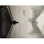 Games of Thrones - Poster signed by Ellie Kendrick (Meera Reed) & Vladimir Furdik (The Night