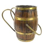 Brass bound hop bucket .