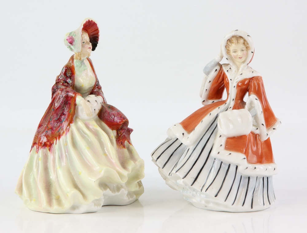 Two Royal Doulton figures Noelle Hn2179 and Her Ladyship HN1977.