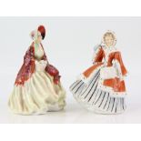 Two Royal Doulton figures Noelle Hn2179 and Her Ladyship HN1977.