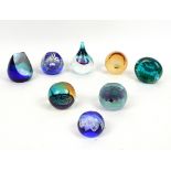 Collection of eight boxed Caithness glass paperweights (8).