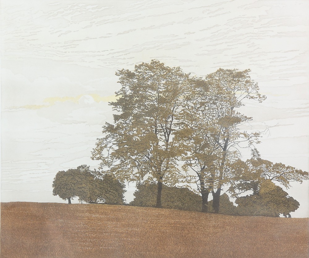 Phil Greenwood (British, b.1943) Artists Proof. Heath trees, signed in pencil, dated 78, 45cm x