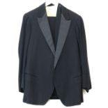 A GO Griffith and son Morning Suit with two waistcoats, and a dinner suit. Dinner suit jacket approx