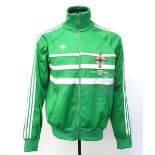 Northern Ireland Football Senior International Green Adidas full Tracksuit worn by Norman