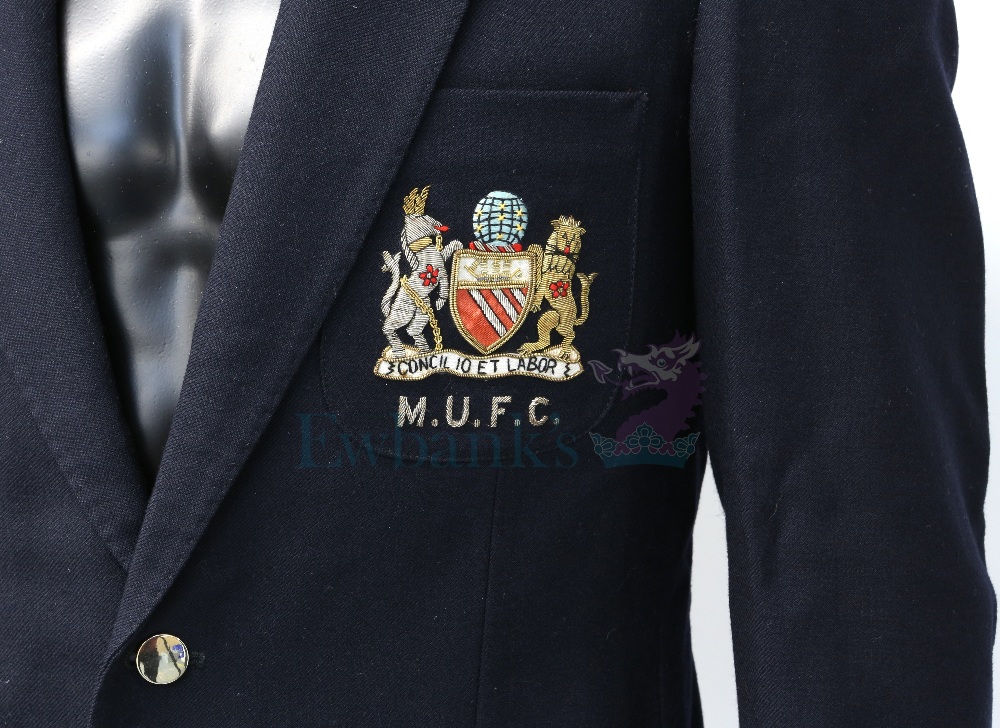 Manchester United Football Club Blazer worn by Norman Whiteside, with embroidered logo to front - Image 2 of 3