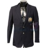Manchester United Football Club Blazer worn by Norman Whiteside, with embroidered logo to front