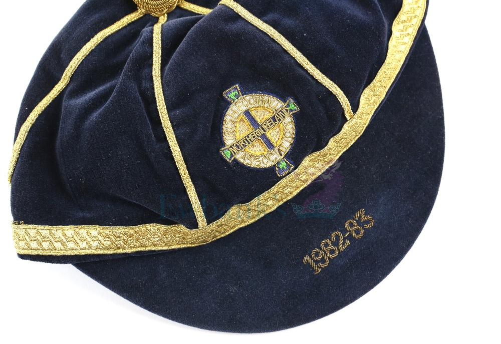 Northern Ireland Full Senior International Cap from 1982-83 presented to Norman Whiteside, 'Irish - Image 3 of 3