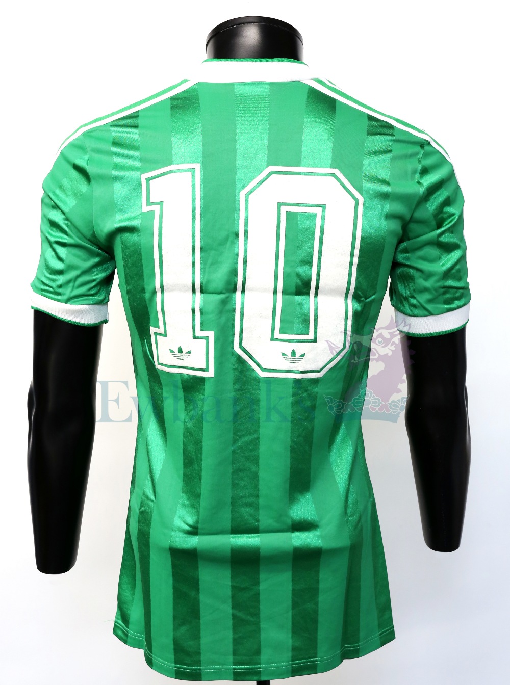 Northern Ireland Football Senior International Adidas Shirt worn by Norman Whiteside. (No. 10). Size - Image 3 of 3