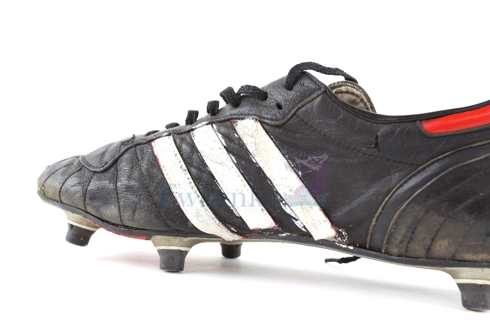 Update - Adidas Stratos Football boots worn by Norman Whiteside in the 1986 World Cup Finals. - Image 6 of 8