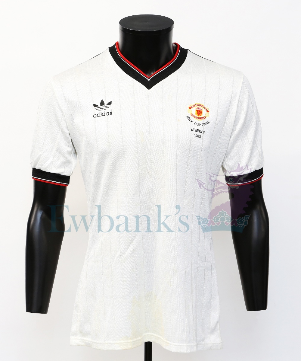 UPDATE - Manchester United 1983 Football League Cup Final Adidas match shirt made for Norman Whites