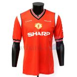 Manchester United 1985 F.A. Cup Final Adidas match worn shirt by Norman Whiteside in the F.A. Cup