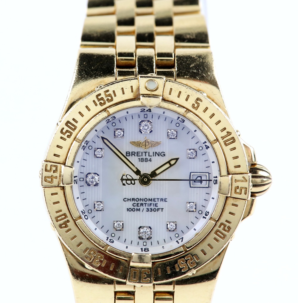 Breitling ladies Starliner, reference  K71340, chronometer rated superquartz wristwatch in 18 - Image 2 of 12