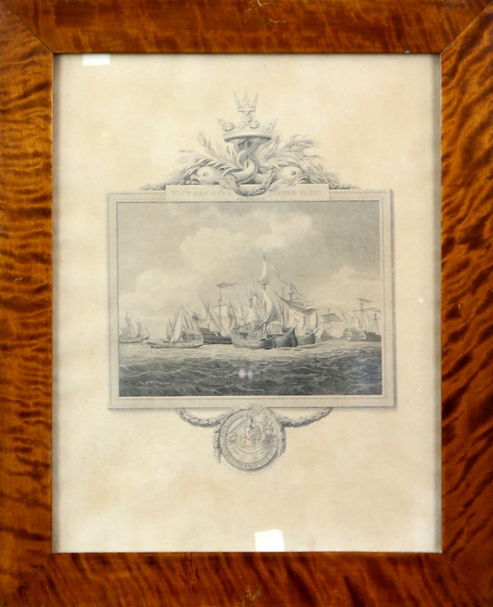 Pair of engravings of maritime interest, to include a 'Representation of the Engagement between - Image 7 of 11