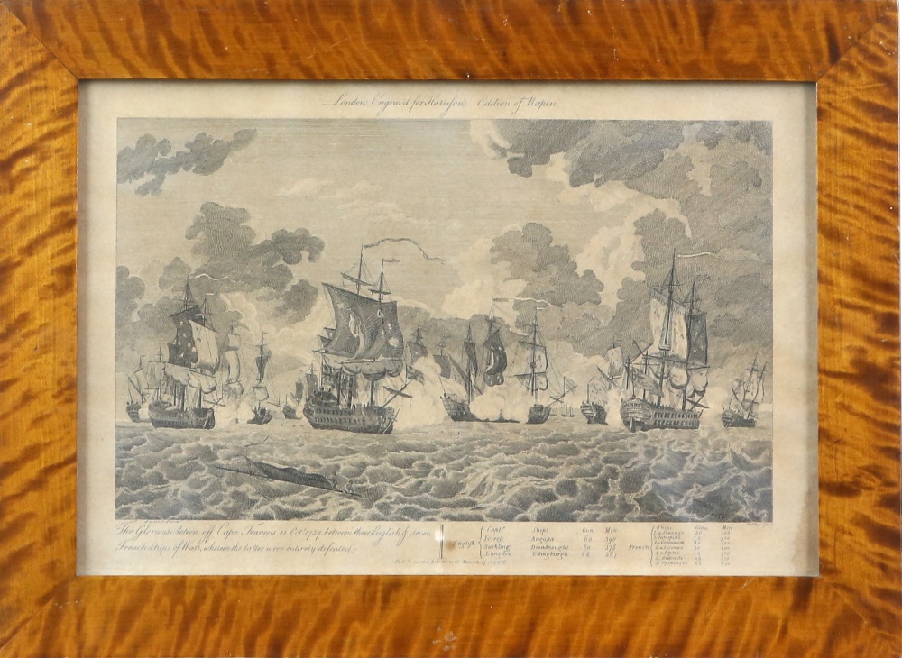 Pair of engravings of maritime interest, to include a 'Representation of the Engagement between - Image 10 of 11