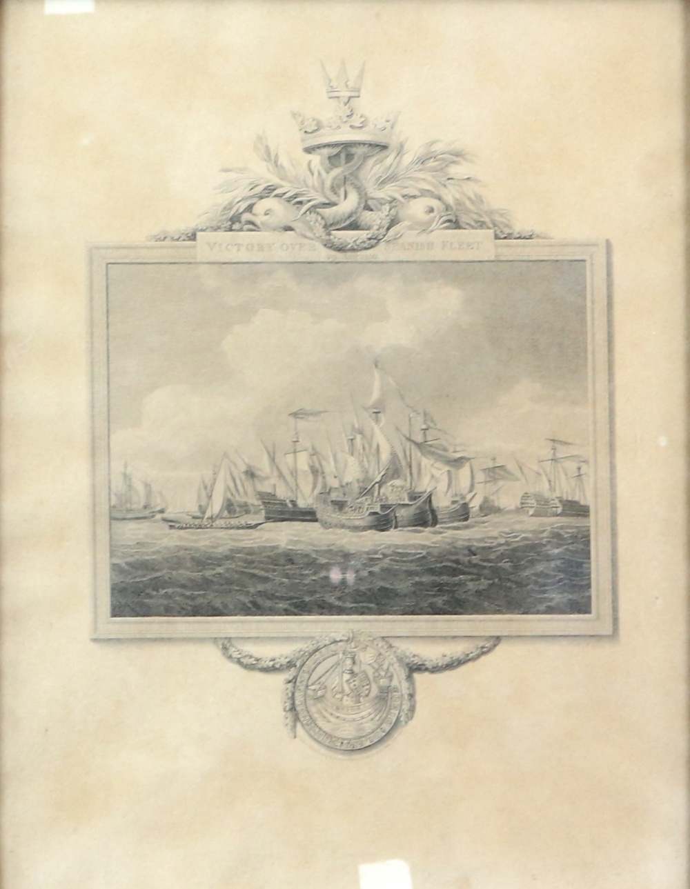 Pair of engravings of maritime interest, to include a 'Representation of the Engagement between - Image 6 of 11