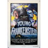 Young Frankenstein (1974) US One sheet film poster, starring Mel Brooks, linen backed, 27 x 41