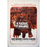 A Fistful Of Dollars (1967) First release US One Sheet film poster, directed by Sergio Leone &