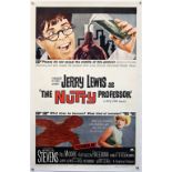 The Nutty Professor (1963) US One Sheet film poster, starring Jerry Lewis, linen backed, 27 x 41