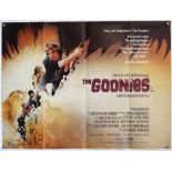 The Goonies (1985) British Quad film poster, directed by Steven Spielberg, folded, 30 x 40 inches.