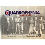 Quadrophenia (1979) British Quad film poster, music by The Who, Brent Walker, folded, 30 x 40