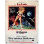 Barbarella (1968) US One sheet film poster, starring Jane Fonda, artwork by Robert McGinnis, paper