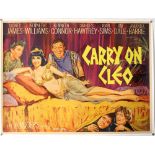 Carry on Cleo (1964) British Quad film poster, This Tom Chantrell poster design resulted in a